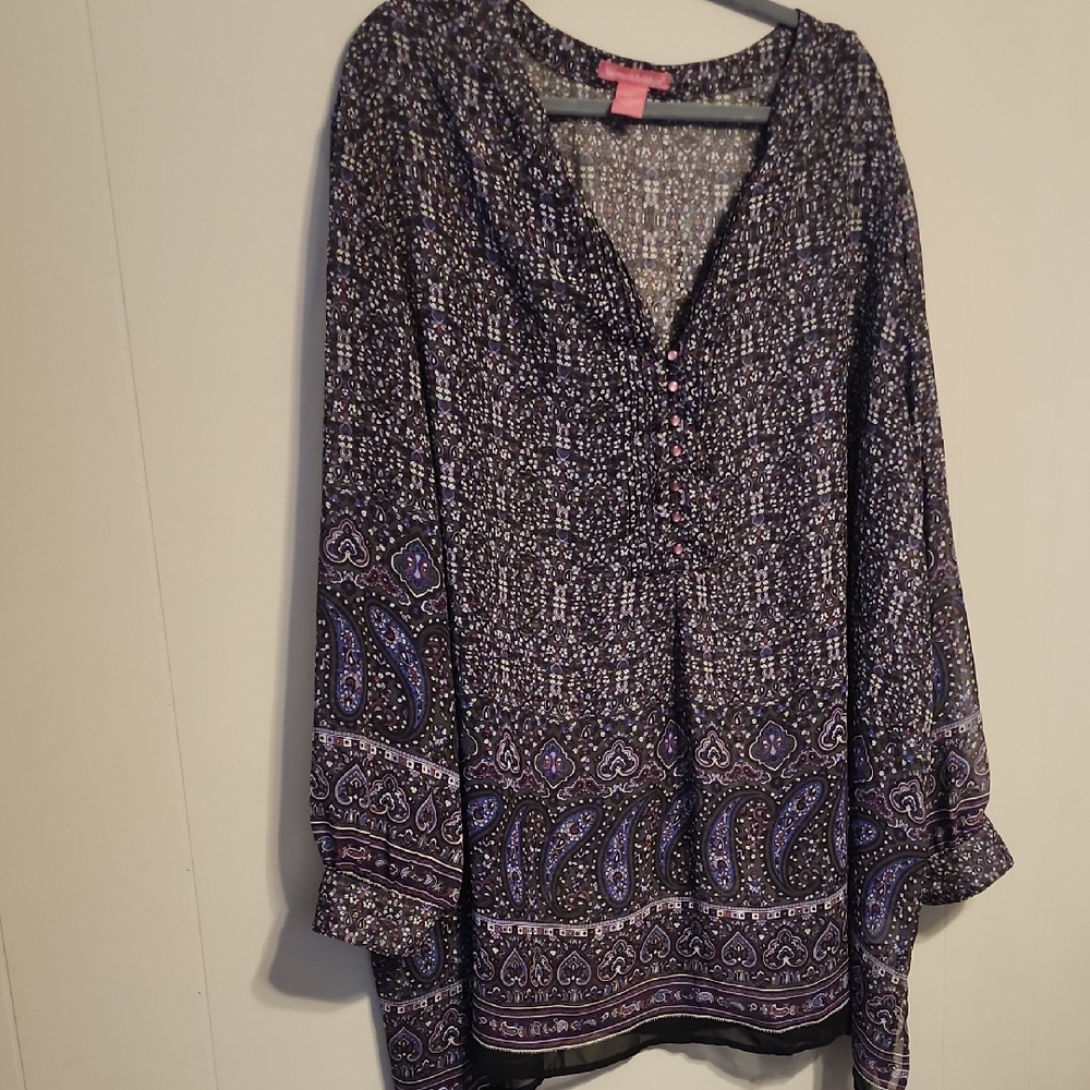 Woman Within Black and Purple Blouse